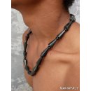 Hornkette Harenaso schwarz poliert 60 cm - 80 % reduziert