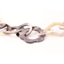 Horn Gliederkette Rivo6 Farbmix matt geschliffen ver&auml;nderliche L&auml;nge 90 cm - Code I