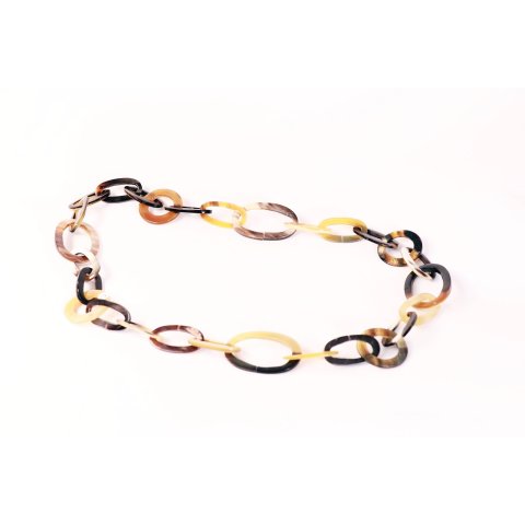 Horn Gliederkette Rivo3 poliert 90 cm L&auml;nge ver&auml;nderlich