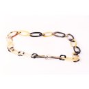 Horn Gliederkette Rivo4 gemixte Farben hell/dunkel poliert ca. 90 cm ver&auml;nderliche L&auml;nge