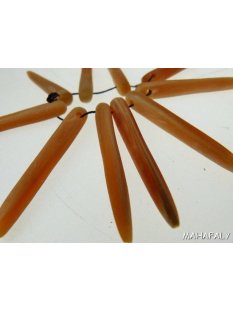 Hornperlen x 20 Form Nadel antik 50 mm im Strang