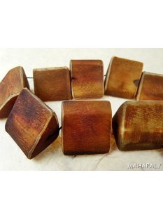 Hornperle Form Dach antik braun L 30 mm