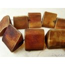 Hornperle Form Dach antik braun L 30 mm