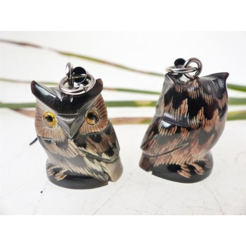 Schl&uuml;sselanh&auml;nger mit Schnur Waldohreule = Code A 3 cm