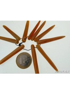 Hornperle Form Nadel antik matt 45 mm