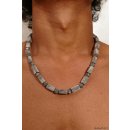 Hornkette Hiaja grau matt geschliffen 55 cm - 60% reduziert