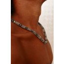 Hornkette Hiaja grau matt geschliffen 55 cm - 60% reduziert