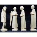 Krippe Gasy 11 teilig wei&szlig;es Lianenholz 12 cm = Code K (N20)