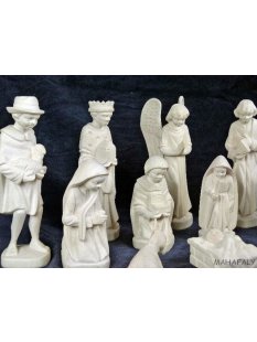 Krippe Europa 11 teilig wei&szlig;es Lianenholz 17 cm