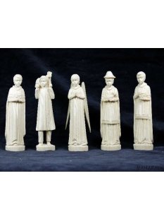 Krippe Europa 11 teilig wei&szlig;es Lianenholz 17 cm