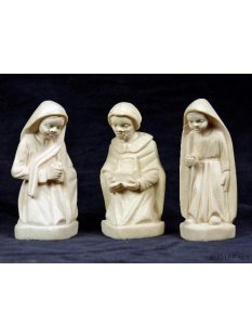 Krippe Europa 11 teilig wei&szlig;es Lianenholz 17 cm