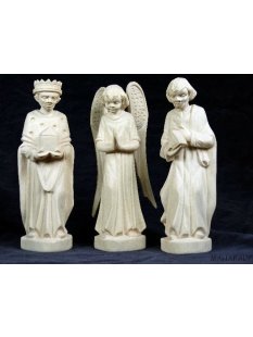 Krippe Europa 11 teilig wei&szlig;es Lianenholz 17 cm