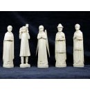 Krippe Europa 11 teilig wei&szlig;es Lianenholz 17 cm