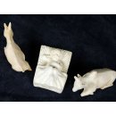 Krippe Europa 11 teilig wei&szlig;es Lianenholz 17 cm