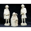 Krippe Europa 11 teilig wei&szlig;es Lianenholz 17 cm