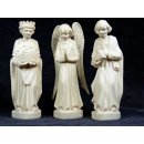 Krippe Europa 11 teilig wei&szlig;es Lianenholz 17 cm