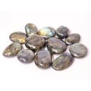 1 kg Handst&uuml;cken Handschmeichler Trommelstein Madagaskar Labradorit poliert