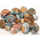 1 kg Handst&uuml;cken Handschmeichler Trommelstein Madagaskar Chalcedon Jaspis polychrom poliert
