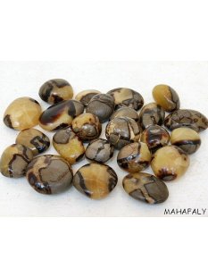 1 kg Handst&uuml;cken Handschmeichler Trommelstein Madagaskar Septarie poliert