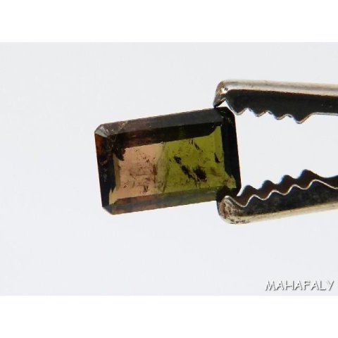 T124 polychromer Madagaskar Turmalin facettiert. 1,75 Carat.