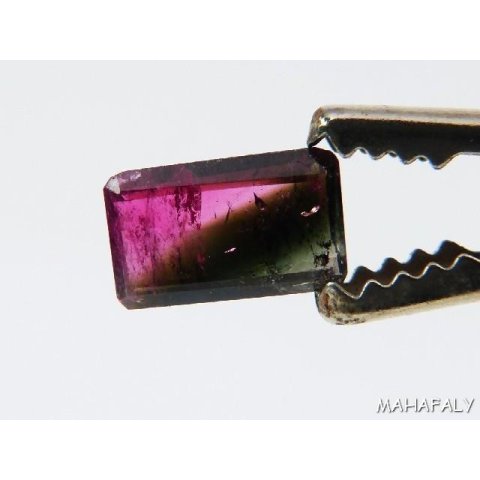 T125 polychromer Madagaskar Turmalin facettiert. 1,70 Carat.