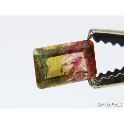 T165 polychromer Madagaskar Turmalin facettiert. 2,55 Carat.