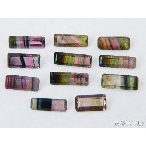 polychrome Madagaskar Turmaline facettiert im LOT. 13,70 Carat. TL412