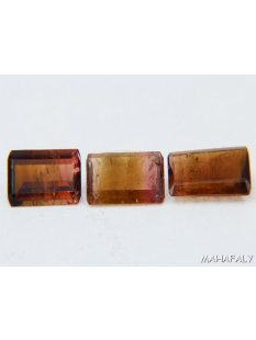 polychrome Madagaskar Turmaline facettiert im Trio. 6,15...