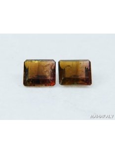 polychrome Madagaskar Turmaline facettiert im PAAR. 4,20...