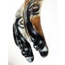 Hornfigur Maske und Trinkhorn. ETHNO 29 cm = Code E