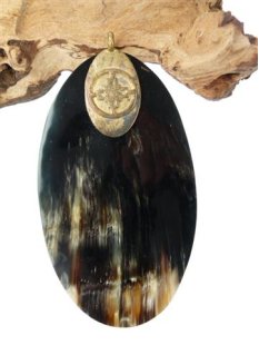 Horn Anh&auml;nger Rova oval  10 x15 cm = Code H