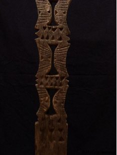 AL117 original AloAlo Grabstele der Sakalava oder Mahafaly antik 2 Totenv&ouml;gel 140 cm ca. 1920