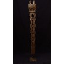 AL117 original AloAlo Grabstele der Sakalava oder Mahafaly antik 2 Totenv&ouml;gel 140 cm ca. 1920