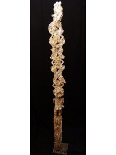 AL26 original AloAlo Grabstele der Mahafaly antik Pirogge...