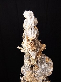 AL26 original AloAlo Grabstele der Mahafaly antik Pirogge mit Besatzung 200 cm ca. 1900