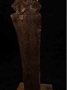 AL53 original AloAlo Grabstele der Mahafaly antik Beamter 175 cm ca. 1930