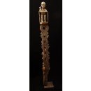 AL53 original AloAlo Grabstele der Mahafaly antik Beamter 175 cm ca. 1930