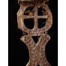 AL54 original AloAlo Grabstele der Mahafaly antik Freundespaar 155 cm ca. 1920