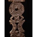 AL88 original AloAlo Grabstele der Mahafaly antik 2 Zebu 140 cm ca. 1930