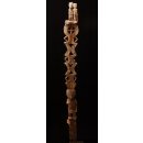 AL48 original AloAlo Grabstele der Mahafaly antik 3 M&auml;nner 200 cm ca. 1930