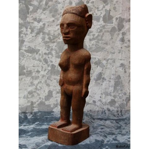 MF131 Skulptur der Bara Zwitterwesen 1960 Palisanderholz 40 cm