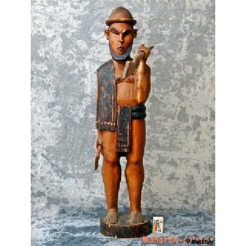 MF009 Kriegerskulptur der Bara 1975  echt Palisanderholz = 80 cm