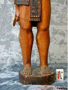 MF009 Kriegerskulptur der Bara 1975  echt Palisanderholz = 80 cm