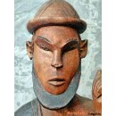 MF009 Kriegerskulptur der Bara 1975  echt Palisanderholz = 80 cm