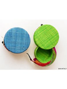 Raphia Drehbox 1 Fach 10 cm im Farbmix = Code B