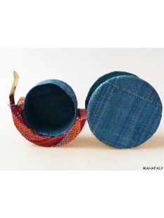 Raphia Drehbox 1 Fach 10 cm im Farbmix = Code B