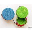 Raphia Drehbox 1 Fach 10 cm im Farbmix = Code B