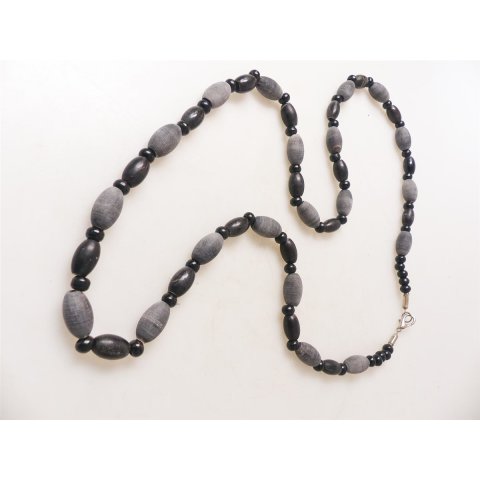 Hornkette Konstanze grau matt 65 cm = Code G