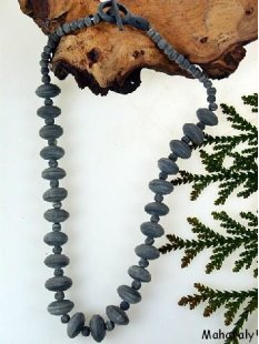 Hornkette Harigaso grau matt 65 cm = Code H