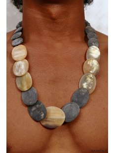 Hornkette Kagemaru matt poliert  57 cm = Code G